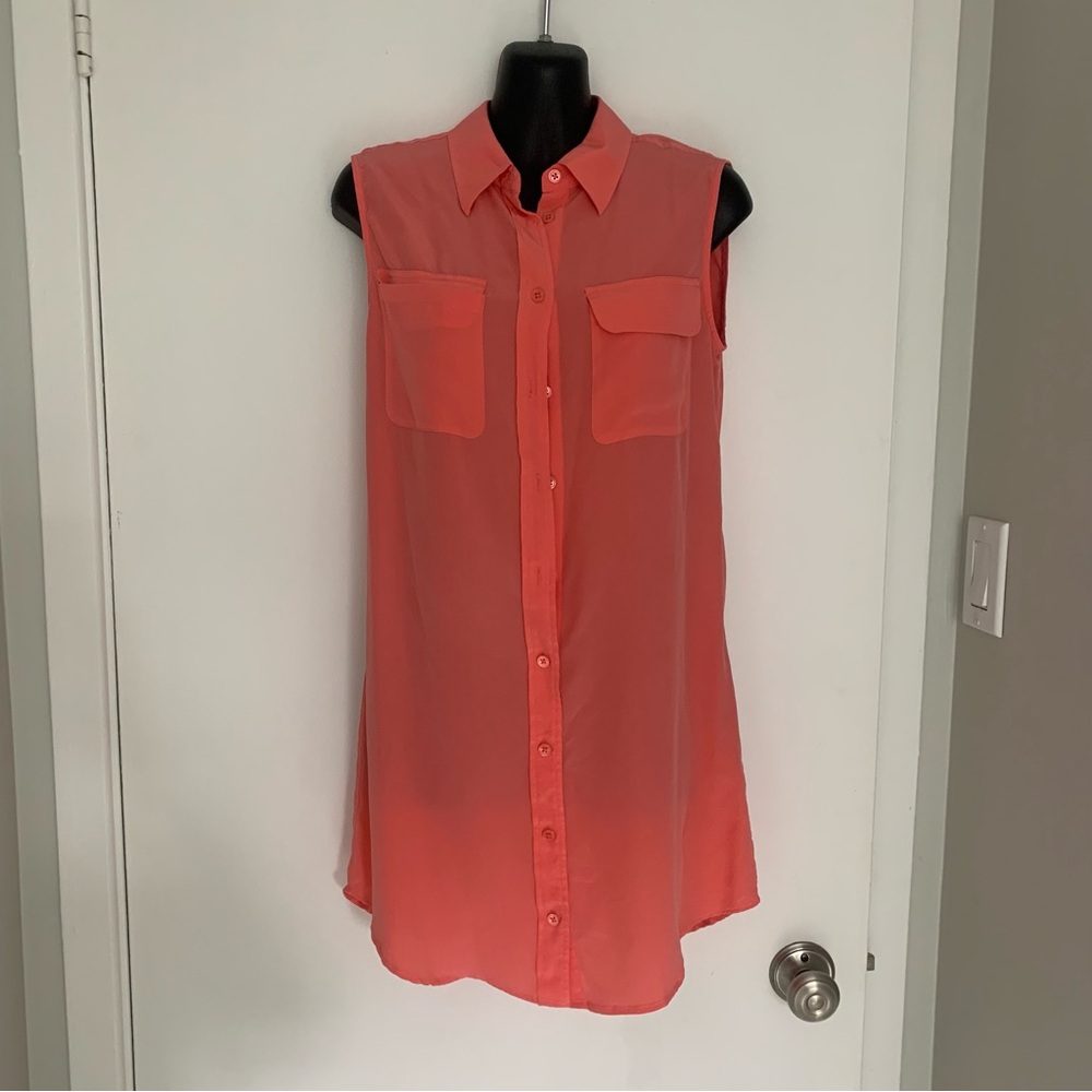 Equipment Femme silk button up dress